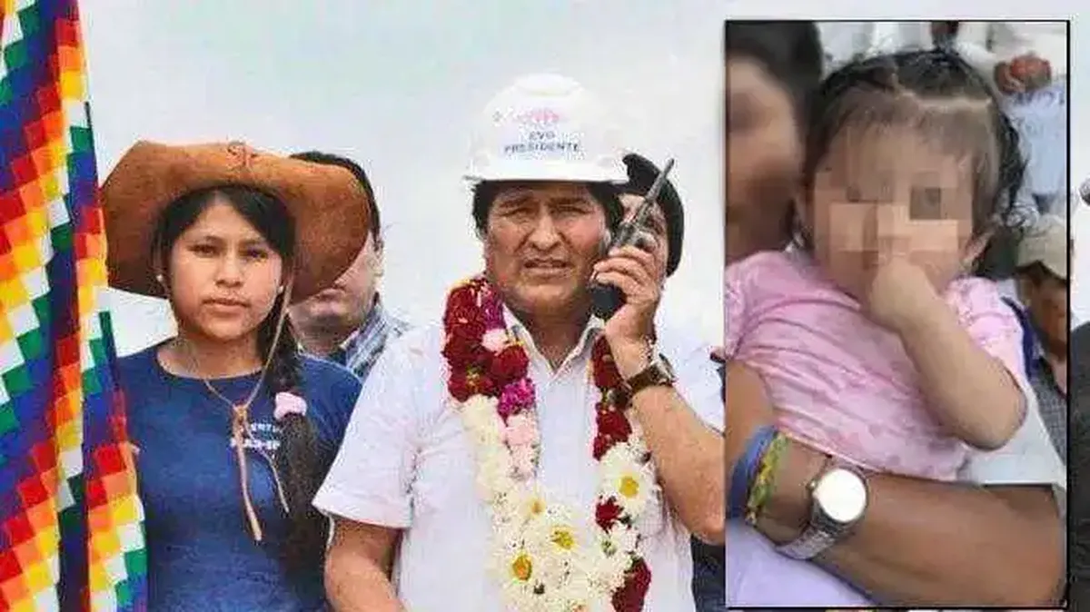 La presunta amante y la hija secreta de Evo Morales. La presunta amante y la hija secreta de Evo Morales.