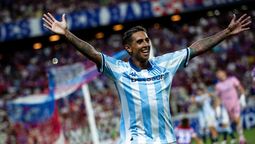 Agustín Almendra hizo el segundo de Racing, que jugó un partidazo